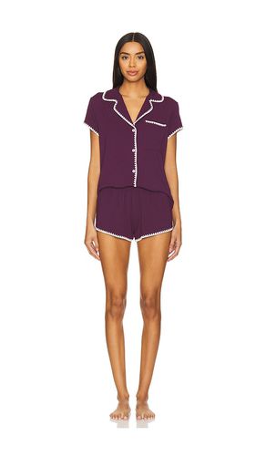 Frida Shortie PJ Set in Wine. - size M (also in S, XS) - eberjey - Modalova