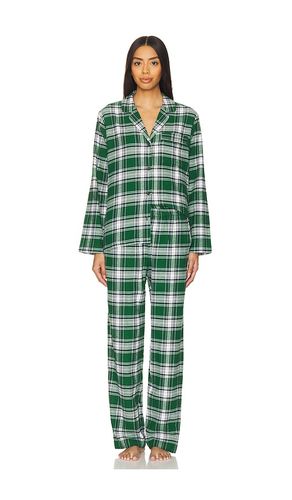 Flannel Long PJ Set in Green. - size L (also in XL) - eberjey - Modalova