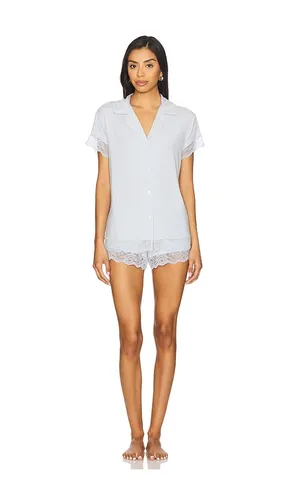 Malou The Lace Short Pj Set in Baby Blue. - size S (also in XL, XS) - eberjey - Modalova