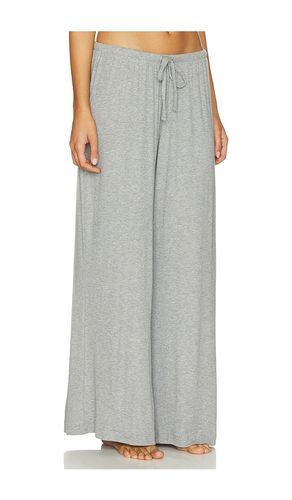 Dream Rib Wide Leg Pant in Grey. - size M (also in S, XL, XS) - eberjey - Modalova