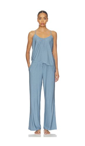 Gisele Printed Pajama Set in Blue. - size L (also in XL, XS) - eberjey - Modalova