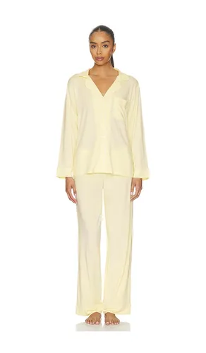 Gisele Long Pajama Set in Lemon. - size L (also in M, XL, XS) - eberjey - Modalova