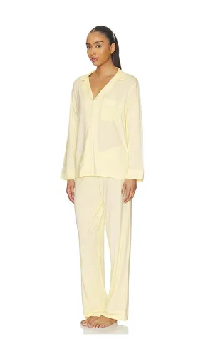 Gisele Long Pajama Set in Lemon. - size L (also in M, XL) - eberjey - Modalova
