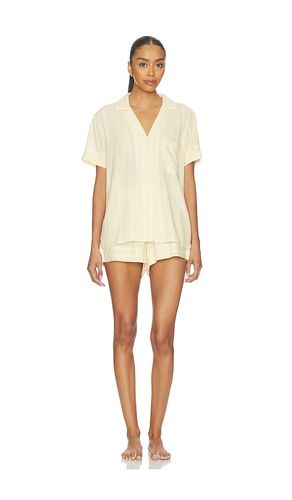 Nautico Shortie Pj Set in Yellow. - size S (also in XL, XS) - eberjey - Modalova