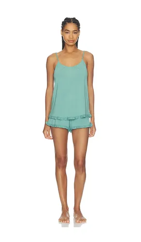Gisele Cami & Short Pajama Set in Green. - size L (also in S, XL, XS) - eberjey - Modalova