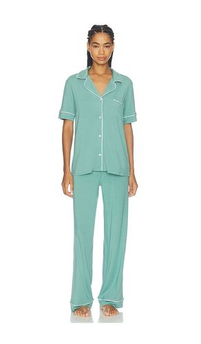 Gisele Short Sleeve Pajama Set in Green. - size XS (also in S, XL) - eberjey - Modalova