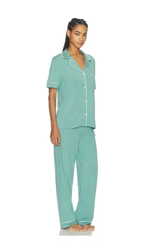 Gisele Short Sleeve Pajama Set in Green. - size S (also in XL, XS) - eberjey - Modalova