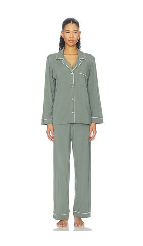 Gisele Long Pajama Set in Sage. - size L (also in M, S, XL, XS) - eberjey - Modalova