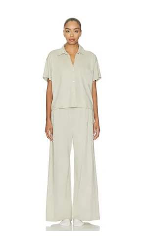 Pima Pant Pajama Set in Olive. - size M (also in S, XL, XS) - eberjey - Modalova