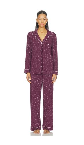 Gisele Printed Long Pajama Set in Mauve. - size XS (also in S, M, L, XL) - eberjey - Modalova