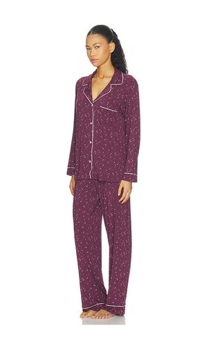 Gisele Printed Long Pajama Set in Mauve. - size XS (also in S, M, L, XL) - eberjey - Modalova