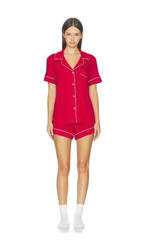 Gisele Relaxed Short Pajama Set in Red. - size L (also in M, S, XL) - eberjey - Modalova