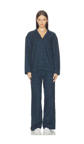 Flannel Pajama Set in Navy. - size L (also in M, S, XL, XS) - eberjey - Modalova