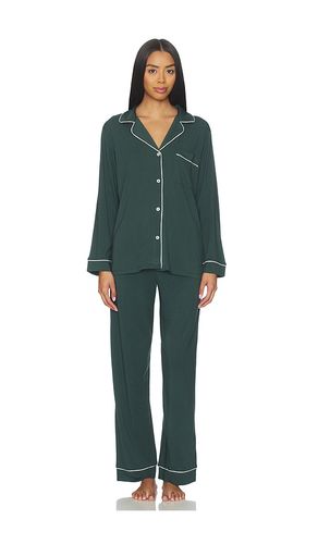 Gisele Long Pj Set in Dark Green. - size L (also in M, S, XL, XS) - eberjey - Modalova