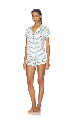 Gisele Printed Shortie Pj Set in White. - size L (also in XL) - eberjey - Modalova
