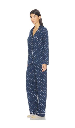Gisele Printed Long Pajama Set in Navy. - size XS (also in S, M, L) - eberjey - Modalova