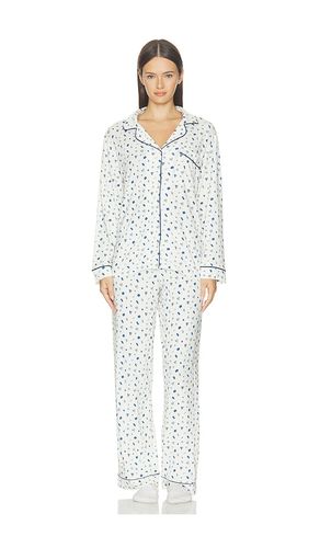 Gisele Printed Long Pajama Set in Ivory. - size XS (also in S, L) - eberjey - Modalova