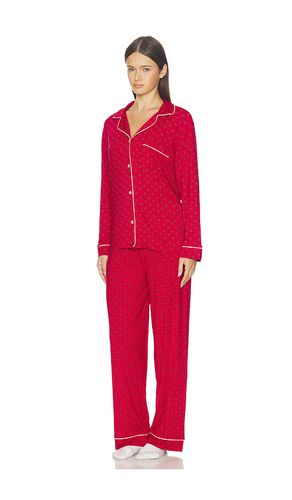 Gisele Printed Long Pajama Set in Red. - size L (also in S, XS) - eberjey - Modalova