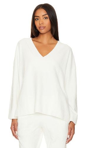 Boucle V-Neck Top in White. - size L (also in M, S, XL, XS) - eberjey - Modalova