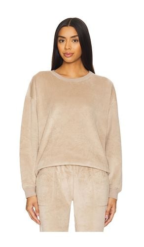 Reversible Plush Sweatshirt in Beige. - size L (also in M, S, XS) - eberjey - Modalova