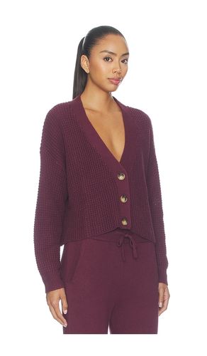 Recy Sweater Crop Cardigan in Purple. - size L (also in M, S, XS) - eberjey - Modalova