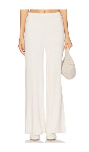 Fine Gauge Sweater Pant in Cream. - size L (also in M, S, XL) - eberjey - Modalova