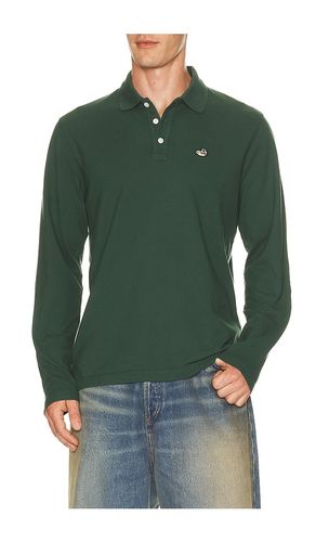Duck Polo Long Sleeve Shirt in Green. - size M (also in S, XL/1X) - Edmmond Studios - Modalova