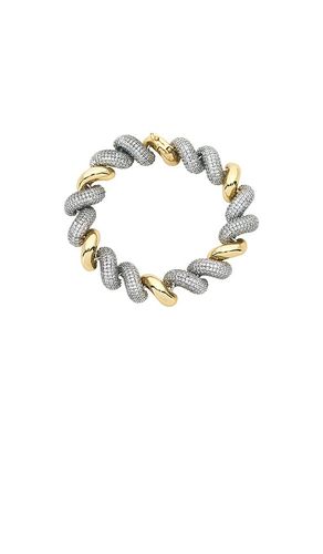 Small Two Tone PavÃ© Torsade Bracelet in , - Eddie Borgo - Modalova