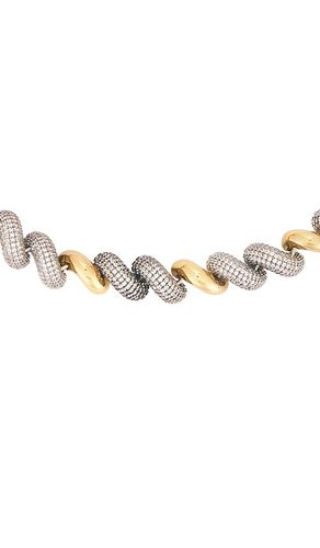 CHOKER PAVÉ TWO TONE TORSADE in - Eddie Borgo - Modalova