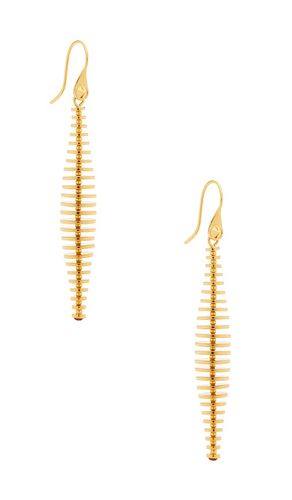 Pendientes largos discus en color oro metálico talla all - Eddie Borgo - Modalova
