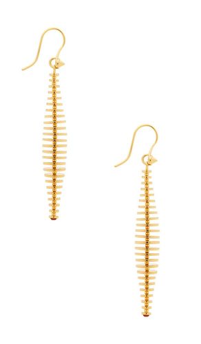Pendientes largos discus en color oro metálico talla all - Eddie Borgo - Modalova