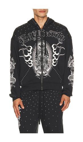 Mary Dragon Studded Boxy Zip Hoodie in . - size S (also in M, L, XL/1X) - Ed Hardy - Modalova