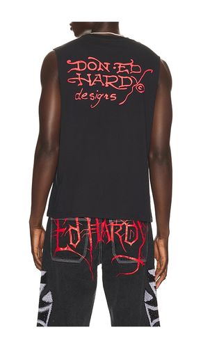 Panther Rose Cut Off Tee in . Size M. Also in L, S, XL/1X - Ed Hardy - Modalova