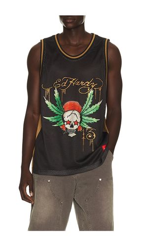 By Appointment Only Weed Skull Jersey in . Size L. Also in M, S, XL/1X - Ed Hardy - Modalova