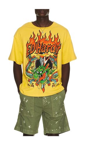 Dragons Boxy Rhinestone Tee in . Size S. Also in M, L, XL/1X - Ed Hardy - Modalova