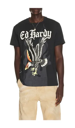 Eagle Throwback Tee in Black. - size L (also in M, S, XL/1X) - Ed Hardy - Modalova