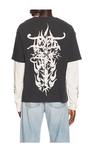 Mary Boxy Hangdown Tee in Grey. - size L (also in M, S, XL/1X) - Ed Hardy - Modalova