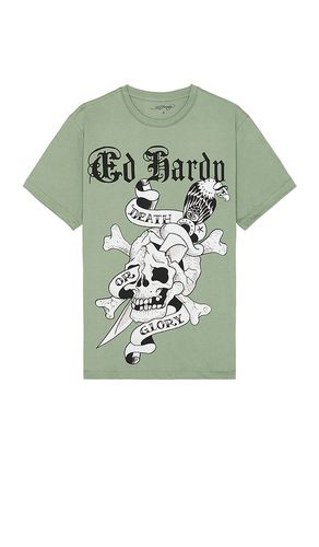 Skull Tee in Green. - size L (also in M, S, XL/1X, XXL/2X) - Ed Hardy - Modalova