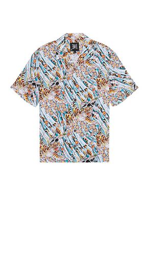 Tiger Flower Camp Shirt in Blue. - size S (also in L, XL/1X, XXL/2X) - Ed Hardy - Modalova