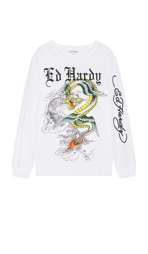 Dragon Long Sleeve Thermal Tee in . - size L (also in M, S, XL/1X) - Ed Hardy - Modalova