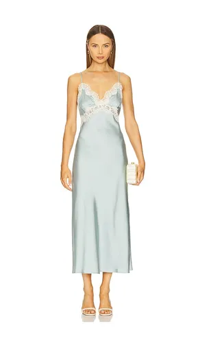 Evy Satin Slip Dress in Baby Blue. - size M (also in XL) - Elodie the Label - Modalova