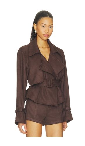 CROPPED-TRENCHCOAT AUS KUNSTWILDLEDER MARAIS in . Größe S. Also in XS, M, L - Elodie the Label - Modalova