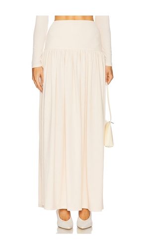 Cleo Maxi Knit Skirt in Ivory. - size L (also in M, S, XL) - Elodie the Label - Modalova