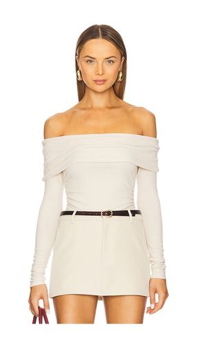 Kate Off Shoulder Knit Top in Ivory. - size L (also in XL, XS) - Elodie the Label - Modalova
