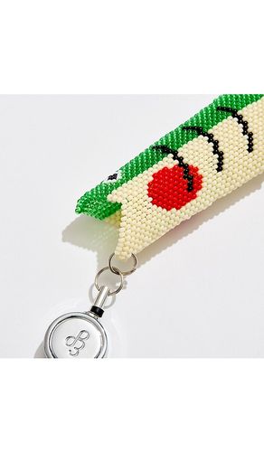 Beaded Fish Retractable Lighter Keychain in - Edie Parker - Modalova