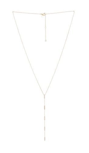 Collar lariat pave diamond on point en color oro metálico talla all en - Metallic Gold. Talla all - EF COLLECTION - Modalova