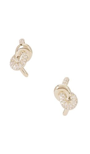 Pendientes de tachuela love knot en color oro metálico talla all en - Metallic Gold. Talla all - EF COLLECTION - Modalova