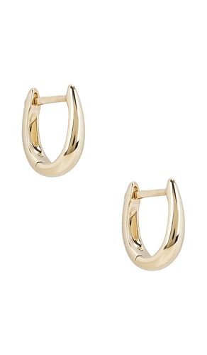 Mini Maeve Huggie Earrings in Metallic - EF COLLECTION - Modalova