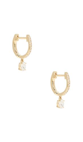 HUGGIES OVAL DROP DIAMOND MINI in - EF COLLECTION - Modalova