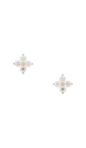 Diamond Fleur Stud Earring in - EF COLLECTION - Modalova